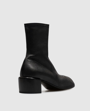 Officine Creative Чорні шкіряні ботильйони Flore FLORE014W