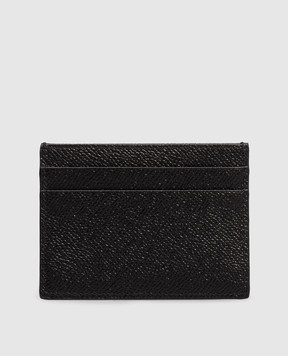 Dolce&Gabbana Черный кожаный картхолдер с пластиной логотипа BP0330AG219