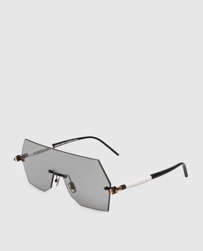 Kuboraum Чорні сонцезахисні окуляри P90 KRSP90BMGY00002F