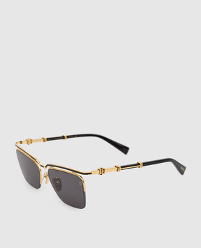 Balmain Золотисті сонцезахисні окуляри TRIOMPHE - II із золотом 18 карат BPS190A57