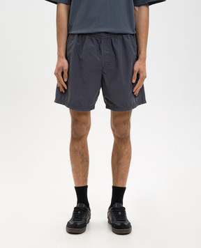 Stone Island Голубые шорты для плавания с нашивкой эмблемы L1S15B100B09S0046