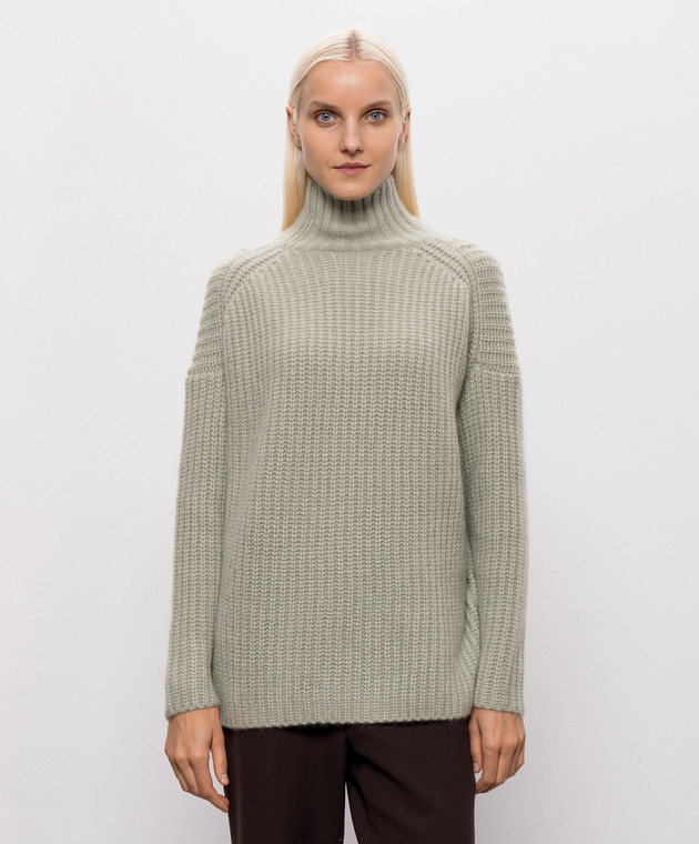 Allude Зелений светр з кашеміру та шовку 26577092 зображення 3