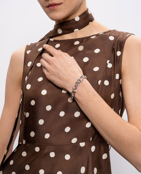 Saint Laurent Серебристый браслет-цепочка CASSANDRE 851103Y1500