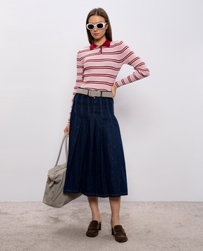 Max & Co Рожеве поло в смужку MCOLOCUSTA