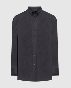 Brunello Cucinelli Сіра сорочка з кашеміром MY6120038