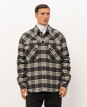 Dolce&Gabbana Куртка в стиле рубашки с шерстью в узор G9CKYTFQZAK