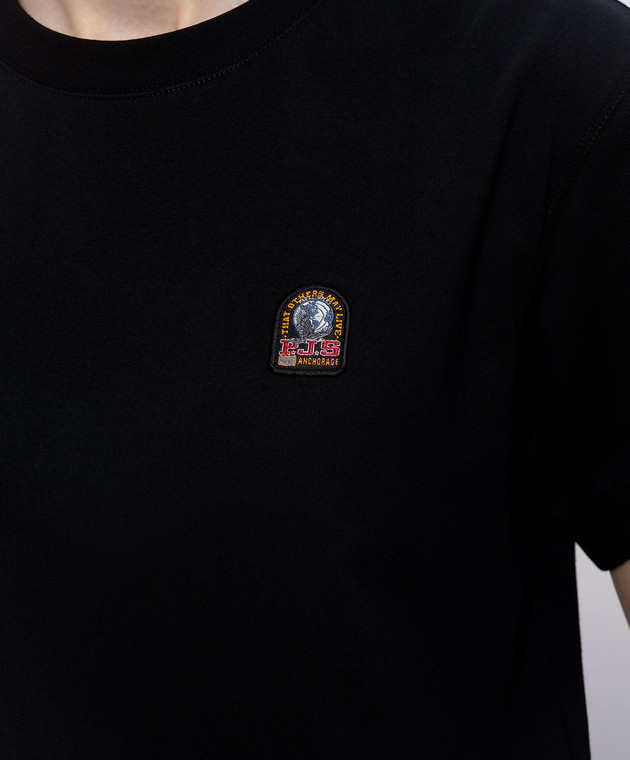 Parajumpers Черная футболка Sabella с патчем логотипа 26SPWTSER33 изображение 5