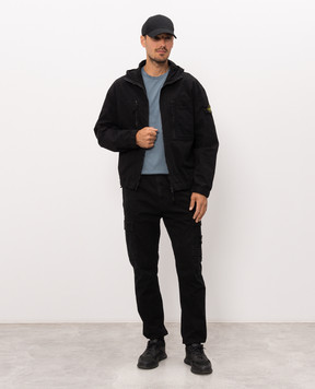 Stone Island Голубая футболка с нашивкой логотипа L2S152100027S0013