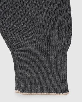 Brunello Cucinelli Детский серый джемпер B29M40004B