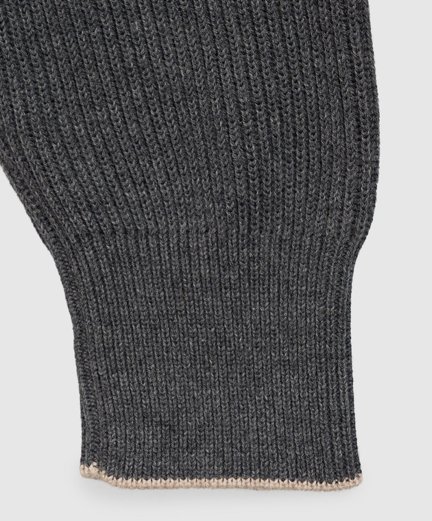 Brunello Cucinelli Детский серый джемпер B29M40004B изображение 3