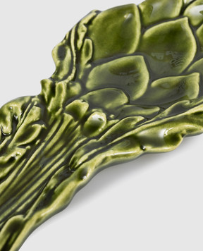 Bitossi Home Зеленая керамическая подставка для половника в форме артишока CEV25002