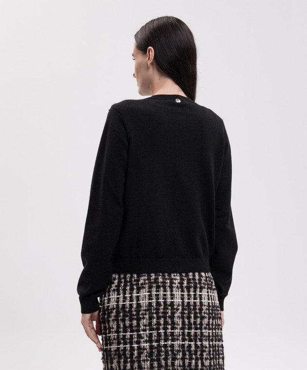 Twinset Черный комплект из кардигана и топа 262AP3260 изображение 5