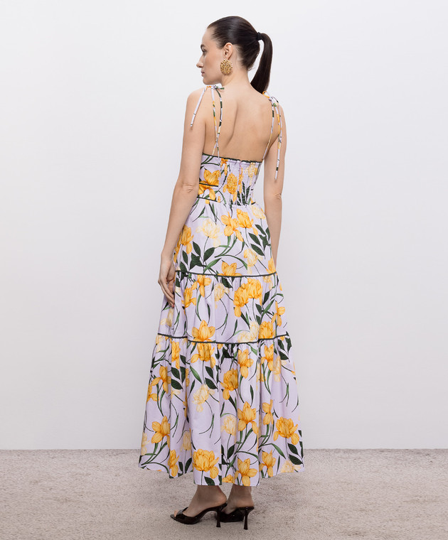 Christy Lynn Фіолетовий сарафан Saphina в квітковий принт CLD114BF80 зображення 3