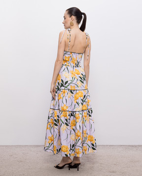 Christy Lynn Фіолетовий сарафан Saphina в квітковий принт CLD114BF80