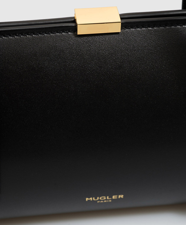 Thierry Mugler Черная кожаная сумка Aurora 26F10SA00609050 изображение 4
