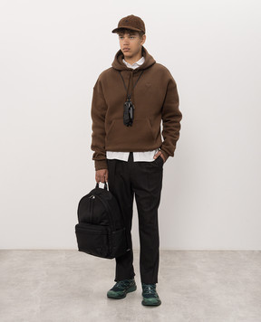 Ami Paris Белая рубашка с вышивкой BFUSH063CO0031m