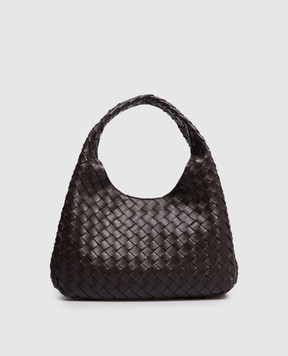 Bottega Veneta Коричневая кожаная сумка Campana 844249V4SC0