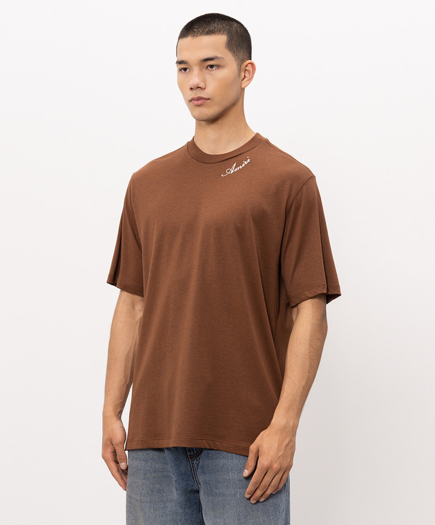 AMIRI Коричнева футболка AMTOJR1164 зображення 2