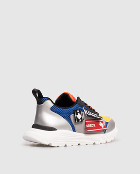 DSQUARED2 Дитячі кросівки з нашивками логотипа 827443640