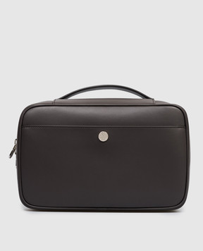Brunello Cucinelli Коричневий шкіряний несесер MWZNBU441