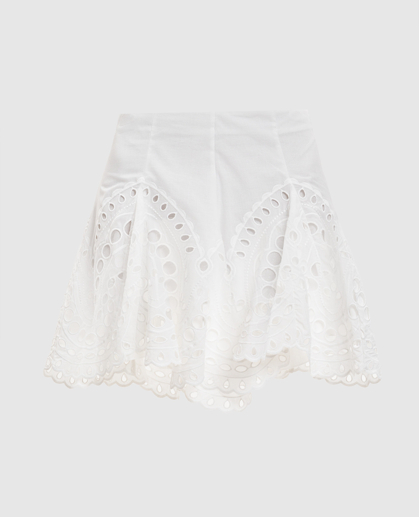 Белая юбка мини Sail с вышивкой