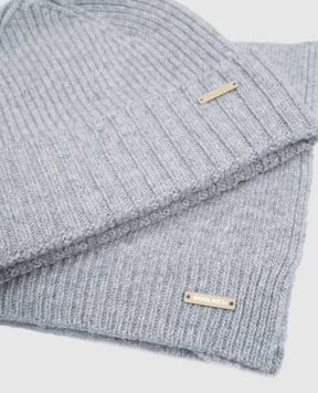Woolrich Набір з сірої шапки і шарфа з вовною CFWWAC2029FRUF0659