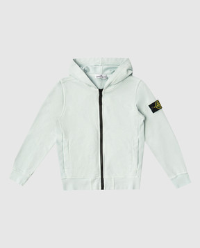Stone Island Детская голубая спортивная куртка с логотипом L1S166100004S004068