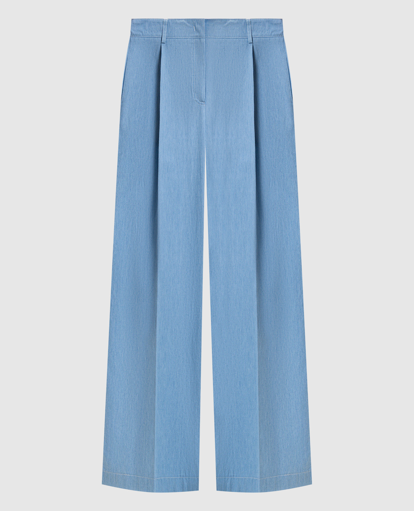 Блакитні штани з логотипом