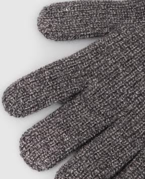 Brunello Cucinelli Серые перчатки из кашемира MQS95908