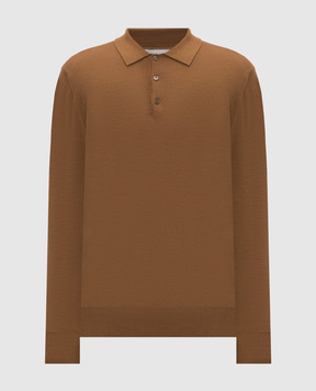 Canali Коричневе поло з вовни MK01149C0017