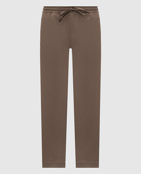 Canali Коричневі штани з вовни AN04763U97003