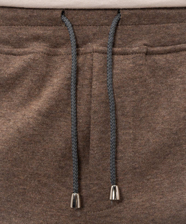 Doriani Cashmere Коричневі штани з вовни з відворотами 875PANTTAZJ36 зображення 5