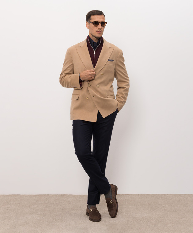 Brunello Cucinelli Синяя рубашка MY6370038 изображение 2