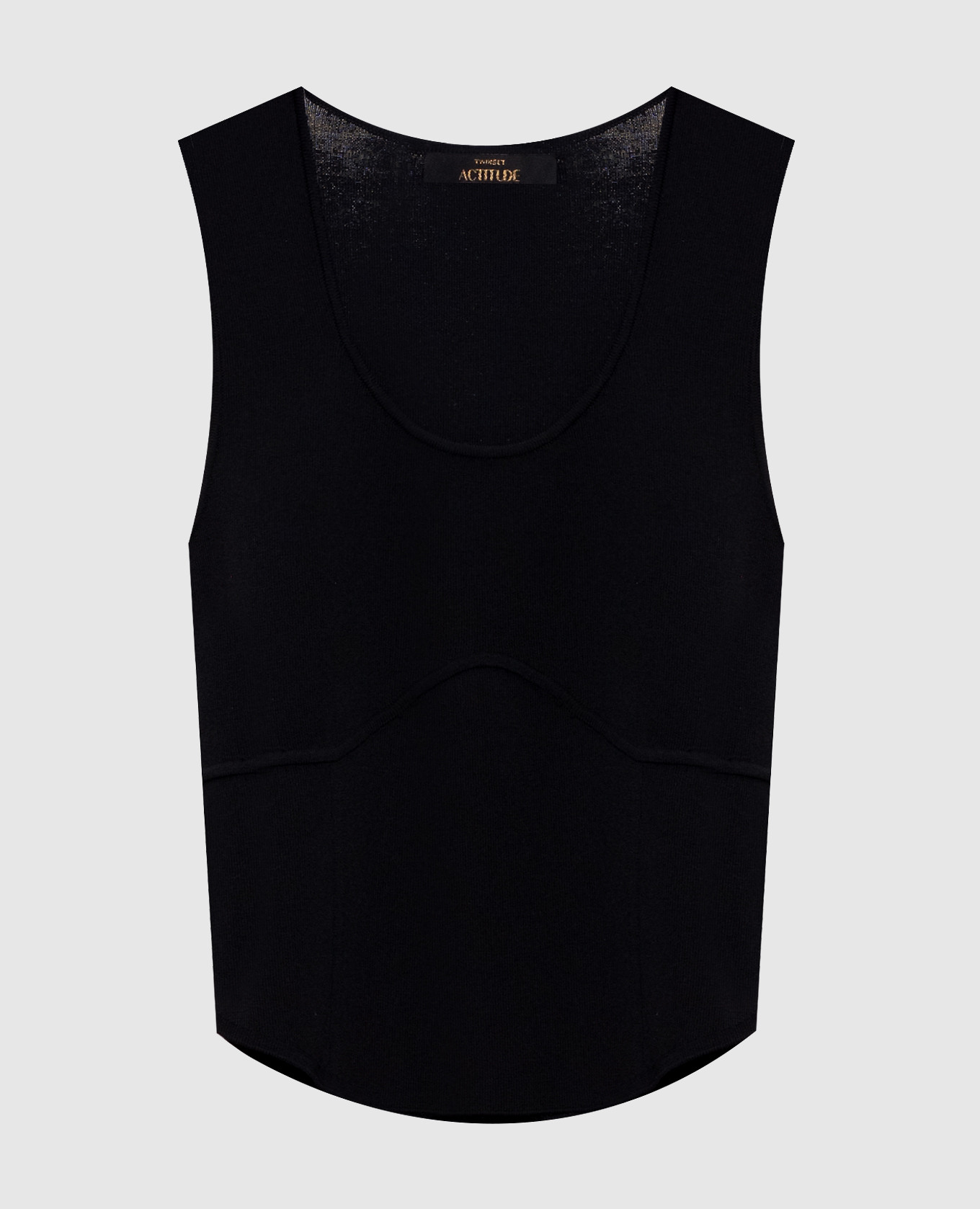 

Черный топ с логотипом, Топы