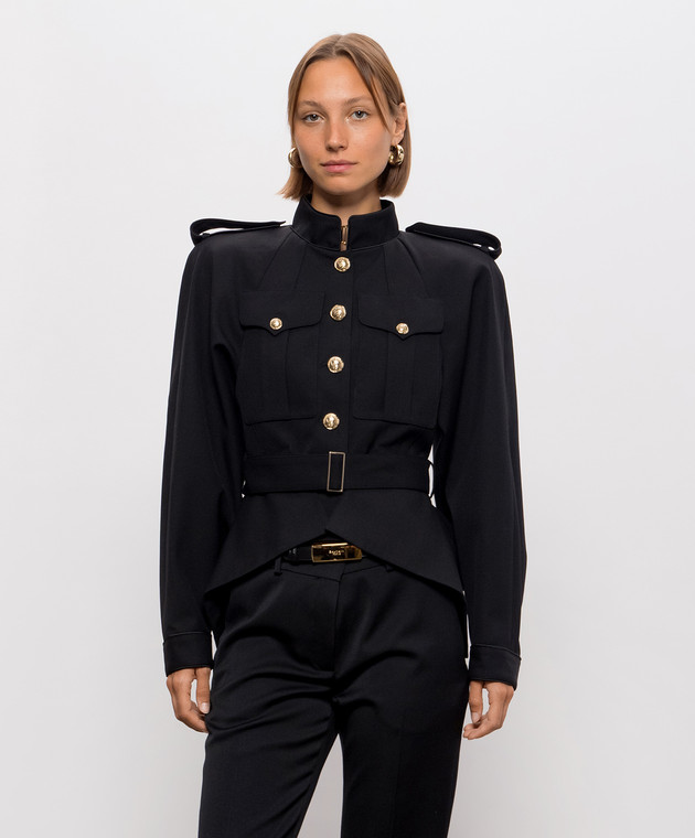 Balmain Черная куртка из шерсти JA0000000050 изображение 3