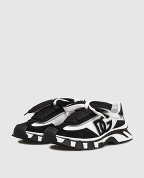 Dolce&Gabbana Чорні комбіновані кросівки Country Road CS2403A0208