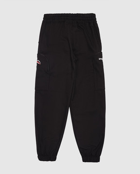 Sprayground Дитячі чорні джогери Bear In The Pocket SPY1392