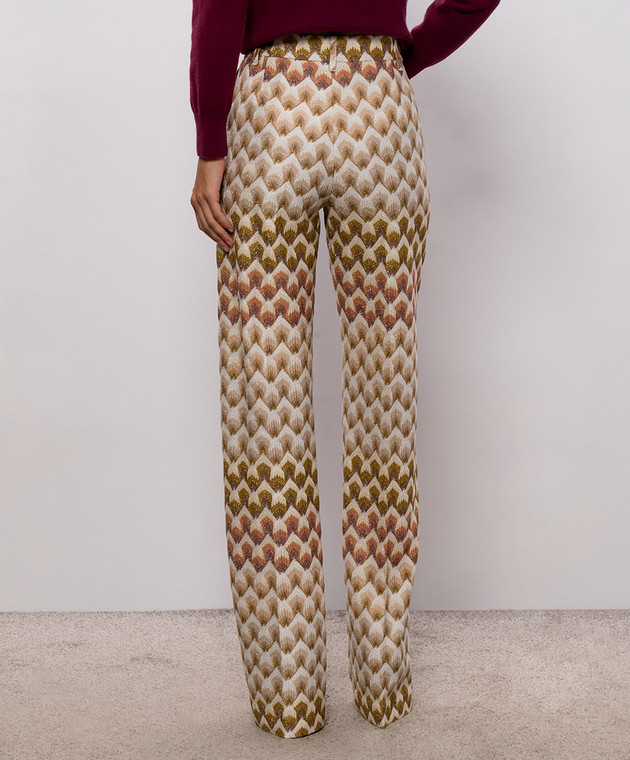Missoni Бежеві штани у візерунок з люрексом DS26WI01BR015L зображення 3