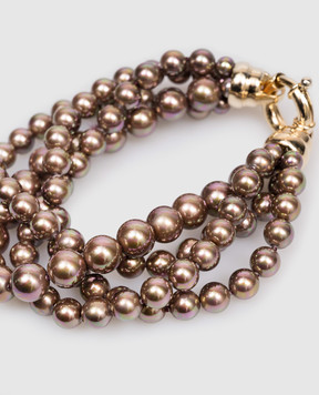 Madreperla Коричневий багатошаровий браслет 212349