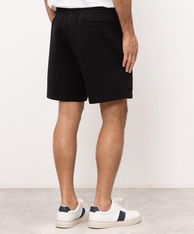 Mackage Чорні шорти Elwood з фактурним логотипом ELWOODR зображення 3
