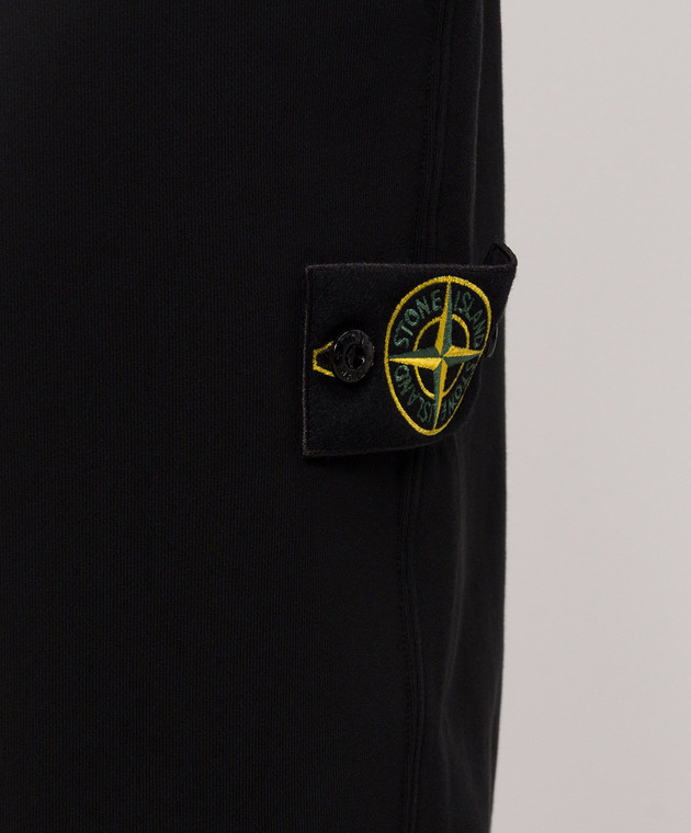 Stone Island Черные джоггеры с логотип патч L2S156200002S0051 изображение 5