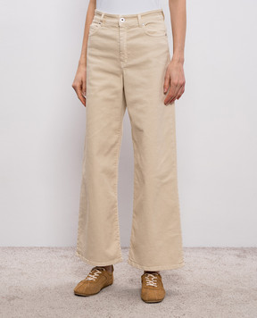 Max Mara Weekend Бежевые джинсы клеш MEDINA WKDMEDINA