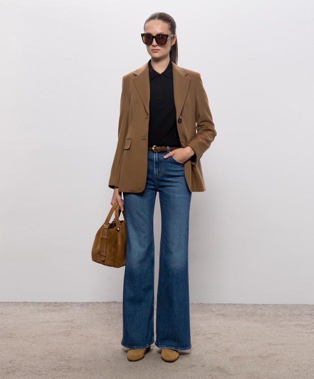 Max Mara Черный джемпер ALPACA из шерсти MXMALPACA изображение 2