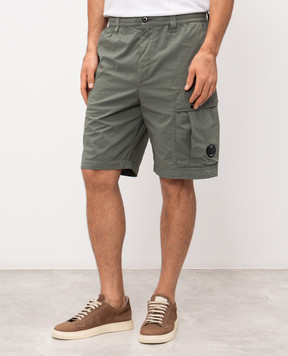 C.P. Company Зелені шорти з патчем логотипа MBE254A006439G