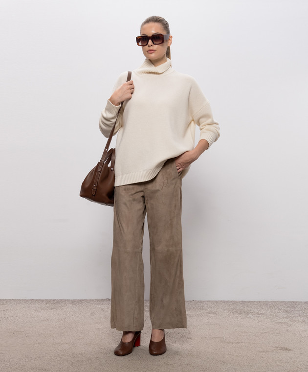 Max Mara Weekend Светр BORGIA кольору айворі з вовни WKDBORGIA зображення 2