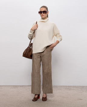 Max Mara Weekend Свитер BORGIA цвета айвори из шерсти WKDBORGIA