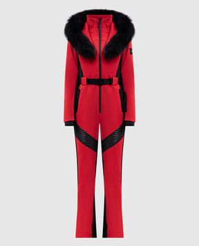 Mackage Красный горнолыжный комбинезон ELLE-ZR с мехом ELLEZR