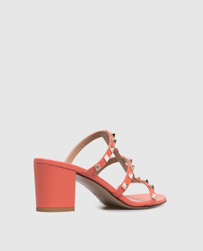 Valentino Розовые мюли Rockstud 8W2S0C47VOD