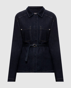 Kiton Синяя куртка с поясом DJ61402K0500L