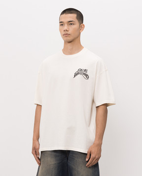 AMIRI Футболка HOLLYWOOD цвета айвори AMTOJR1189
